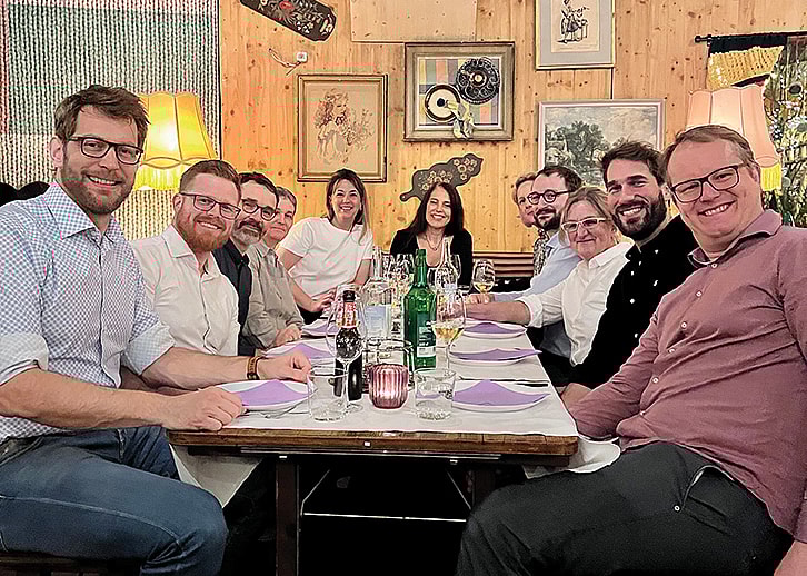 Marco Rupprich (Bioresources), Micha Teale (Biomanufacturing), Markus Rimann (Tissue Engineering for Drug Development), Andreina Schöberlein (Stem Cells and Regenerative Medicine), Sonia Thomson (Communications), Laura Suter-Dick (President), Carine Poussin (Data Science), Loïc Burr (In Vitro Diagnostics), Katrin Hecht (Biocatalysis), Thomas Villiger (Biomanufacturing), and Markus Seeger (Antibiotics).